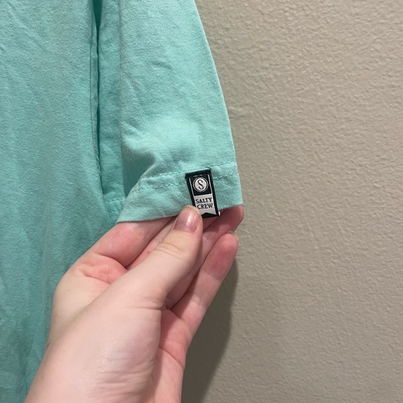 Women's Turquoise Salty Crew Short Sleeve T-Shirt - Picture 4 of 9